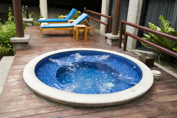 Hot Tub Deck Construction in Burnsville