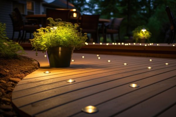 Ground Level Deck Construction in Burnsville